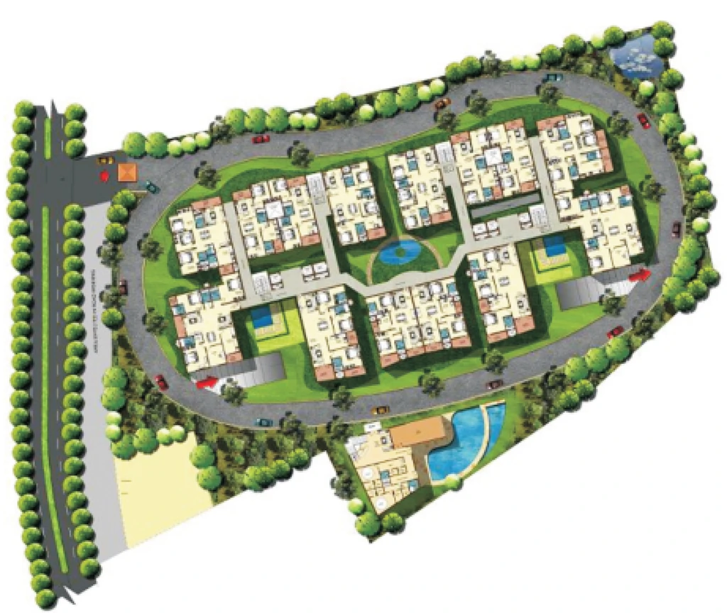 Master Plan of New Vistas Avalon in Mehdipatnam, Hyderabad - Image 373968
