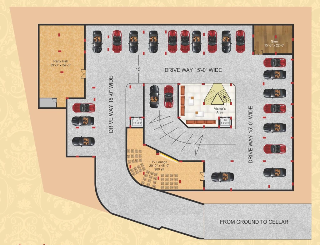 Master Plan of Shamshiri Premia Prestige in Mehdipatnam, Hyderabad - Image 374078