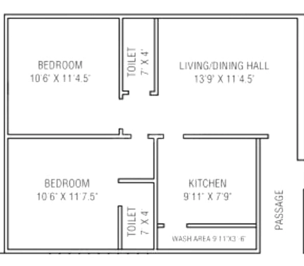 2 BHK Flat in Sri Tirumala Solitaire in Banjara Hills, Hyderabad - Image 905407
