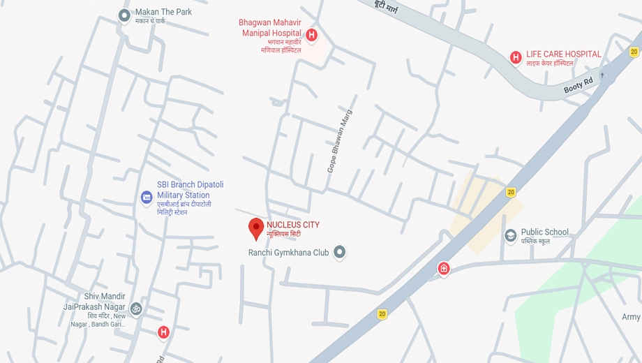 Location of Chalice Nucleus City in Booty More, Ranchi - Image 373915