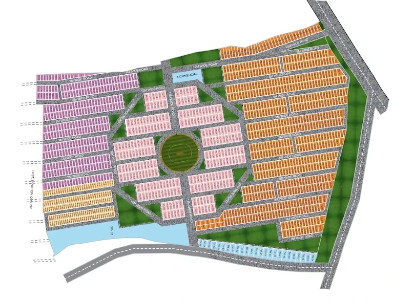 Master Plan of Treasure Park in Ujjain Road, Indore - Image 373996