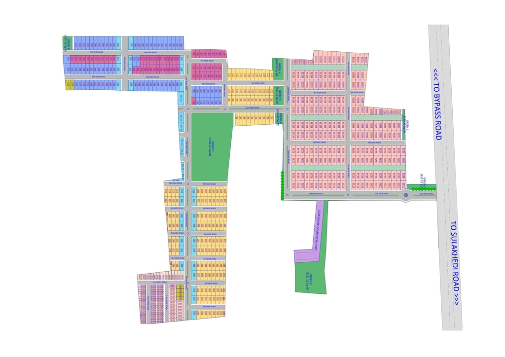 Master Plan of Treasure City in Sula Khedi, Indore - Image 374019