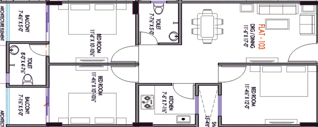 3 BHK Flat in Astha Empire 2 in Ajmer Road, Jaipur - Image 905402