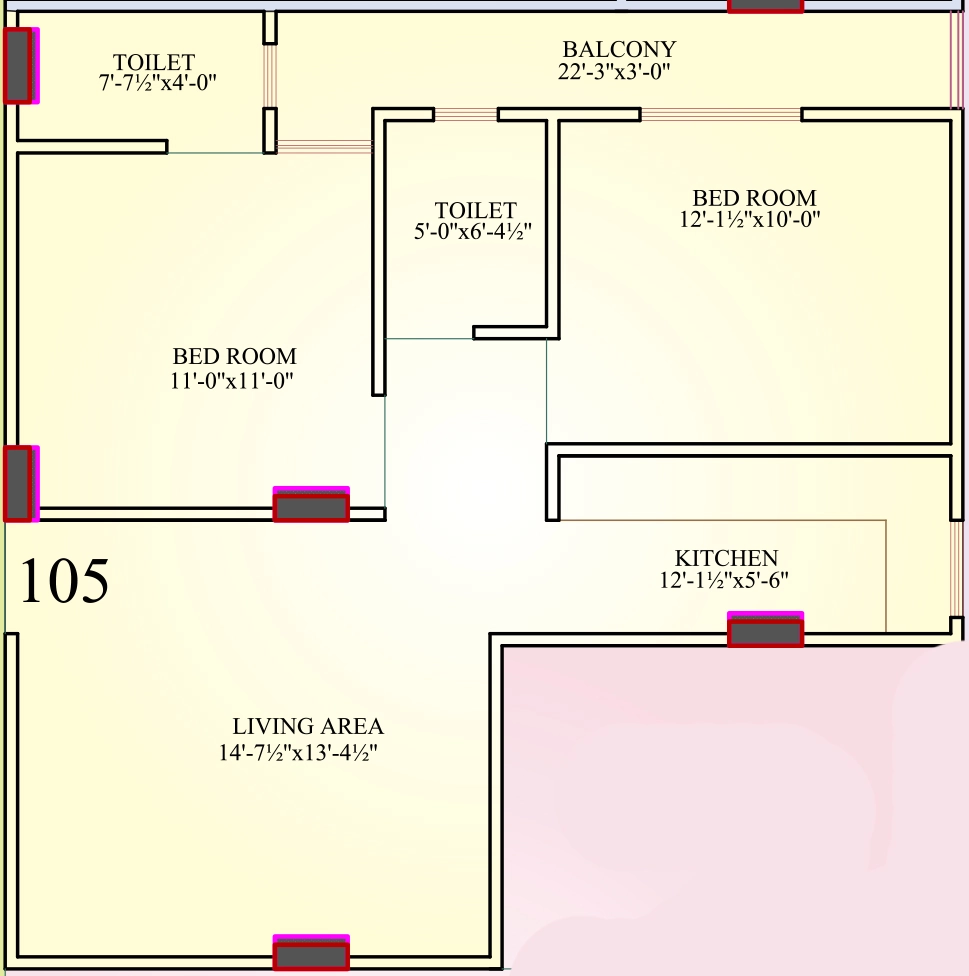 2 BHK Flat in CM Town Square 2 in Ajmer Road, Jaipur - Image 905413