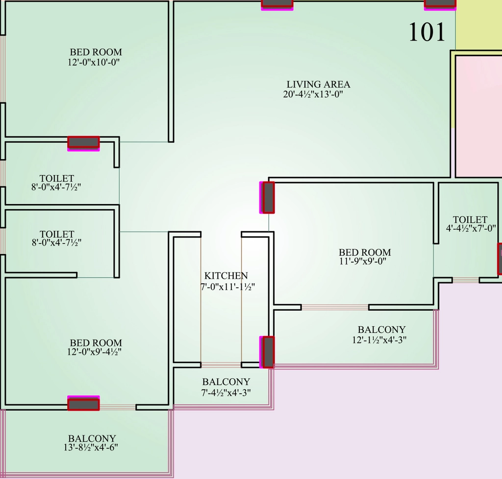 3 BHK Flat in CM Town Square 2 in Ajmer Road, Jaipur - Image 905417