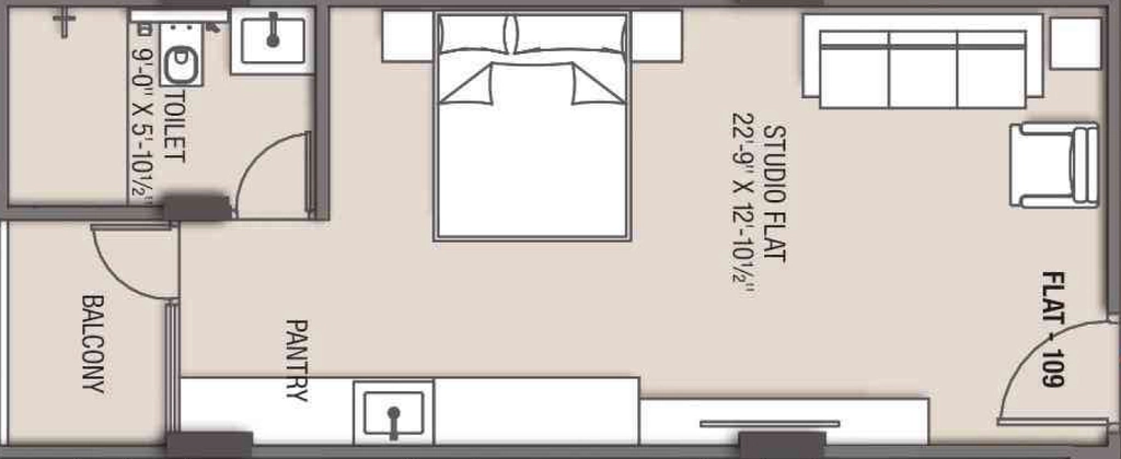 1 RK Studio Apartment in JS Amara Studios in Ajmer Road, Jaipur - Image 905424
