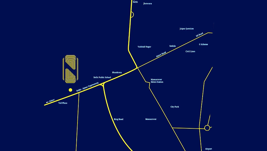 Location of Nital Apartments in Ajmer Road, Jaipur - Image 374151
