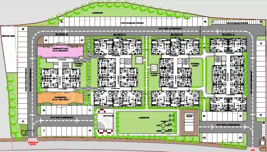 Master Plan of Progressive Heights in Jaisinghpura, Jaipur - Image 374164