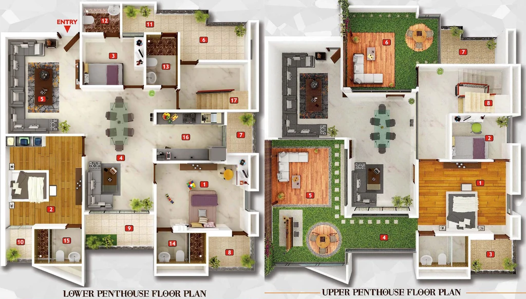 4 BHK Penthouse in Shiv Sital Sapphire in Adarsh Nagar, Jaipur - Image 905445