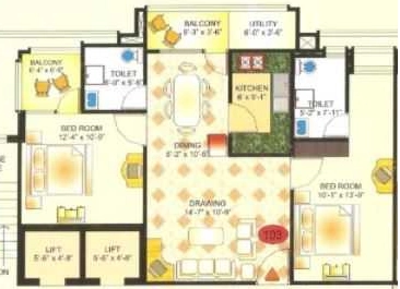 2 BHK Flat in Apna Ganpat Palace in Kanka, Ranchi - Image 905446