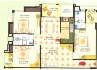 3 BHK Flat in Apna Ganpat Palace in Kanka, Ranchi - Image 905447