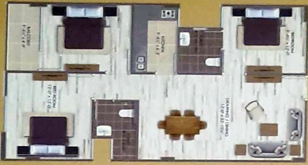 3 BHK Flat in Shree Ganesham Heights in Ajmer Road, Jaipur - Image 905448