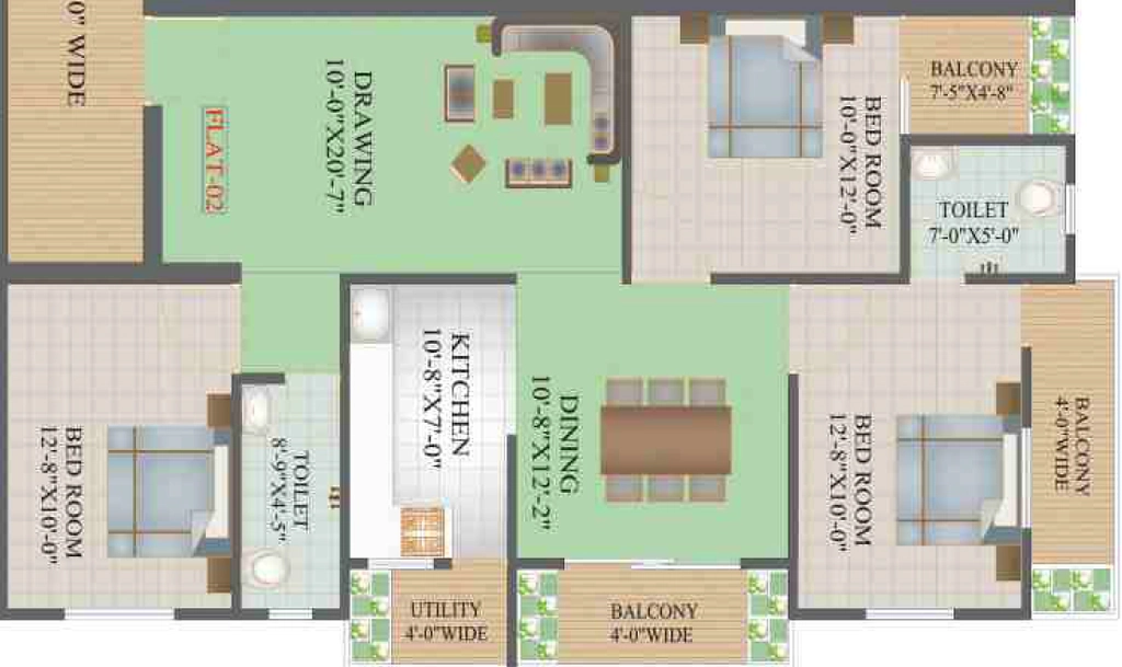 3 BHK Flat in Deeps the Ark in Kanka, Ranchi - Image 905455