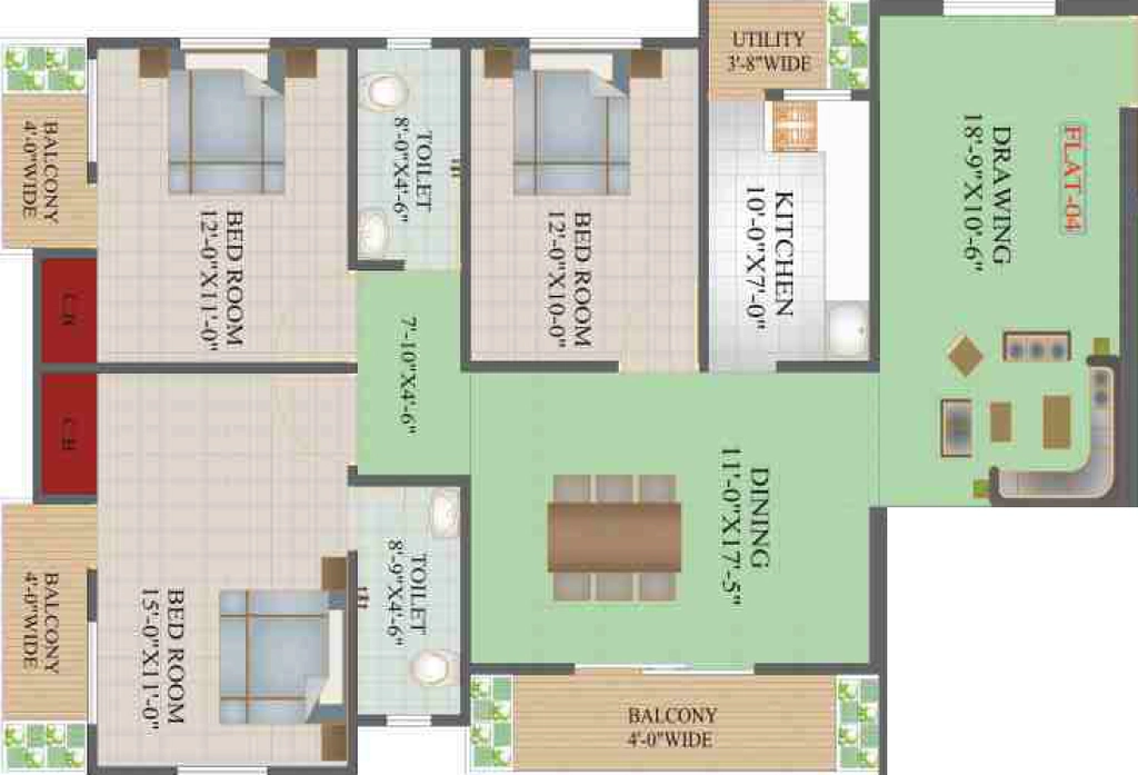 3 BHK Flat in Deeps the Ark in Kanka, Ranchi - Image 905456