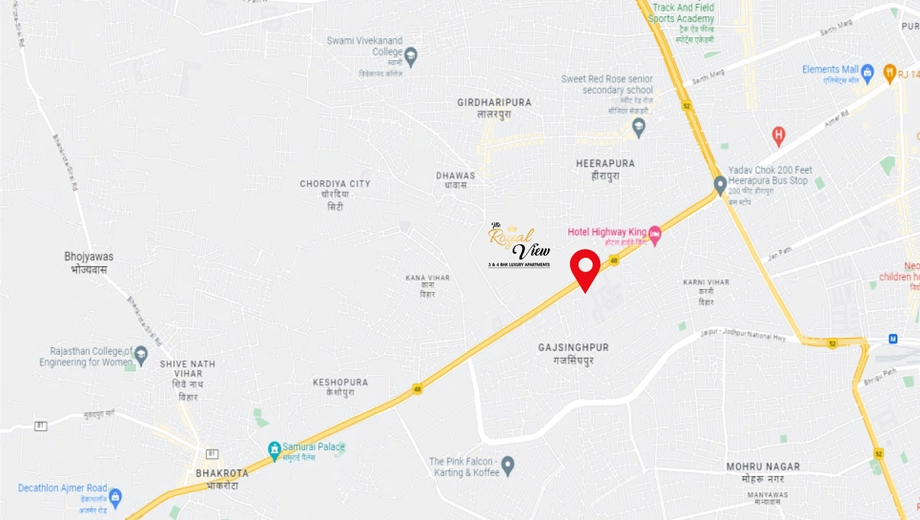 Location of Abhinandan The Royal View in Ajmer Road, Jaipur - Image 374214
