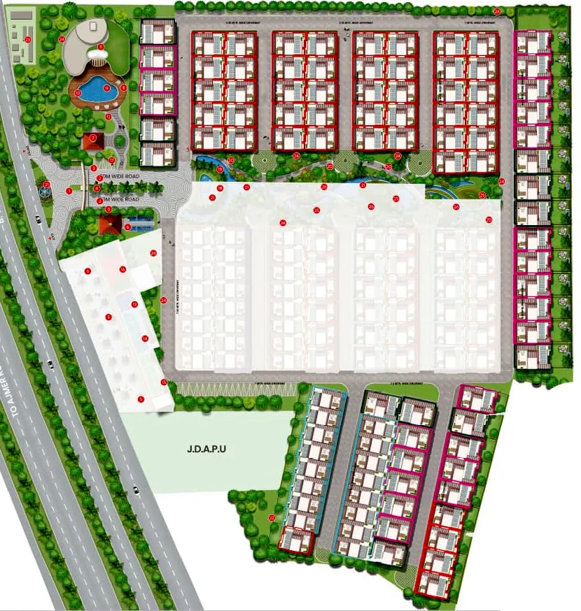 Master Plan of Shubhashish Forest in Ajmer Road, Jaipur - Image 374345