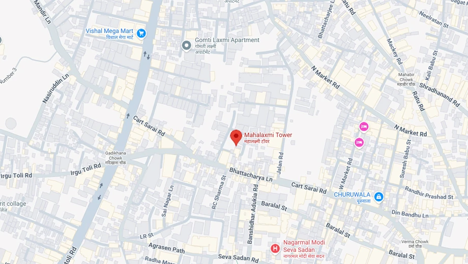 Location of Avas Mahalaxmi Tower in Lalpur, Ranchi - Image 374255