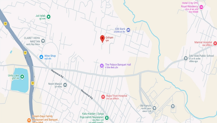 Location of Panas Griham 18 in Lalpur, Ranchi - Image 374286