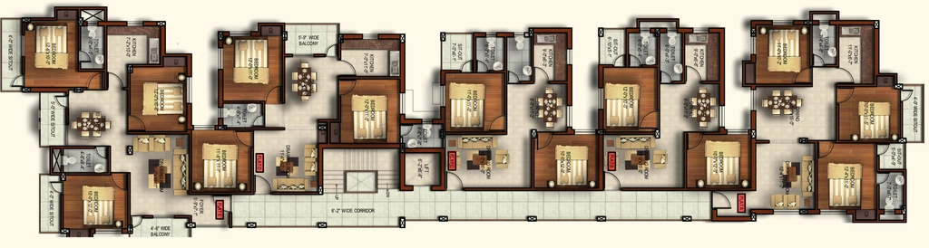 Floor Plan of Pawani Khushi Enclave in Kanke, Ranchi - Image 374296