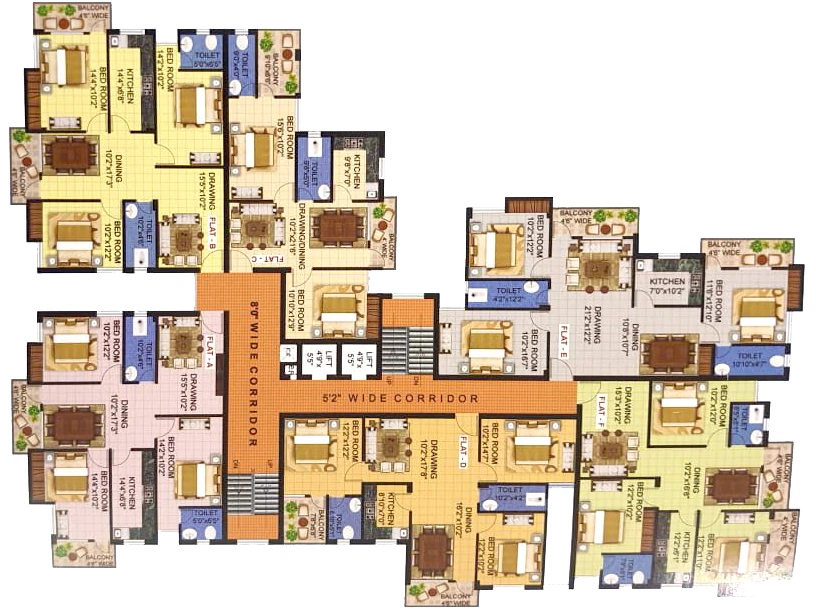 Floor Plan of A B Sushila Niwas in Lower Bazaar, Ranchi - Image 374324