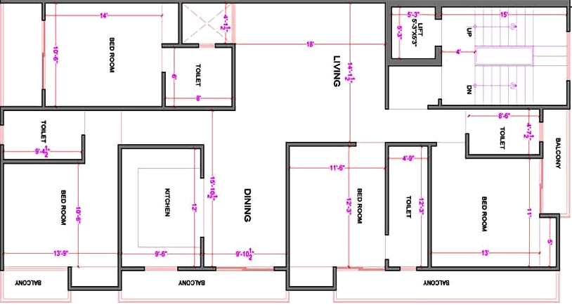 4 BHK Flat in Skyline Sky Magnus in Shyam Nagar, Jaipur - Image 905524