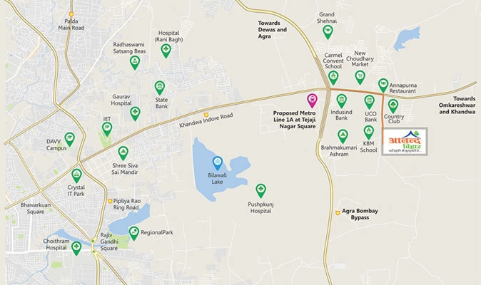 Location of Nakshatra Anand Vihar in Morod, Indore - Image 374399