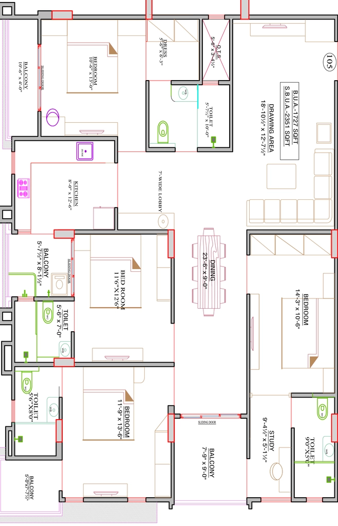 4 BHK Flat in Shree The Shyam Haveli in Nirman Nagar, Jaipur - Image 905568