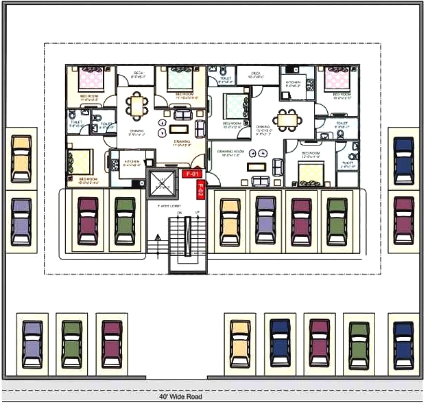Master Plan of Upasana The Crest in Adarsh Nagar, Jaipur - Image 374496