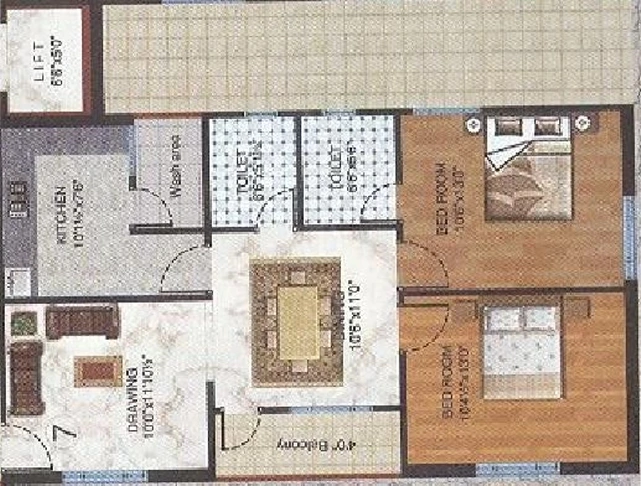 2 BHK Flat in Venkata Sai Towers in Kondapur, Hyderabad - Image 905601