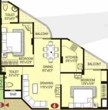 2 BHK Flat in Vardhman Western Heights in Shyam Nagar, Jaipur - Image 905612