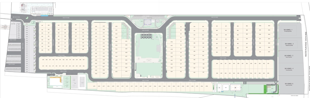 Master Plan of Akshat Kanota Sky Homes in Agra Road, Jaipur - Image 374556