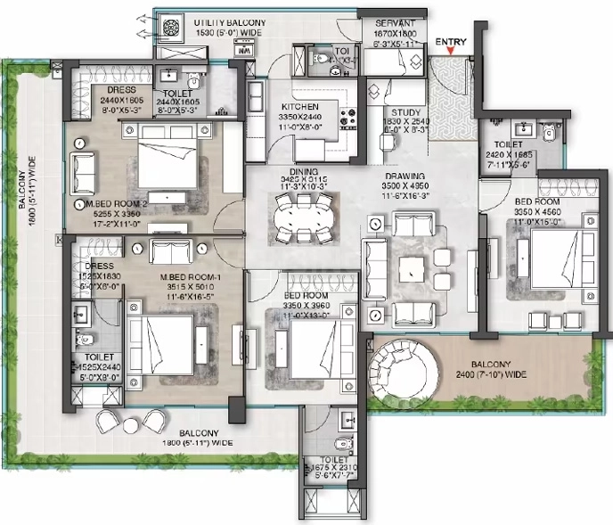 4.5 BHK Flat in M3M St Andrews in Golf Course Road, Gurgaon - Image 906416