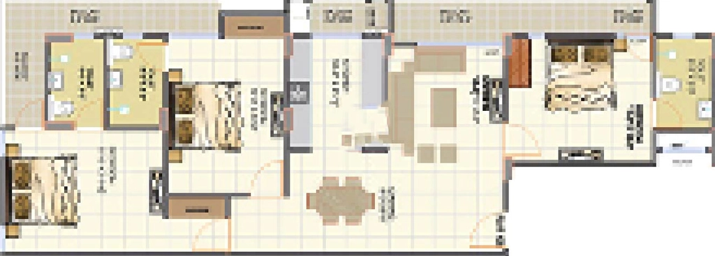 3 BHK Flat in Arham ABC Apartment in Nirman Nagar, Jaipur - Image 905698