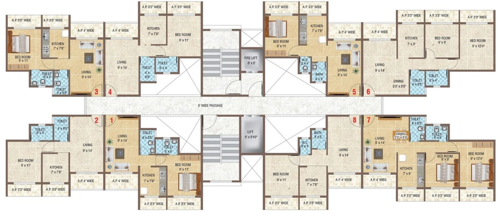 Floor Plan of Shivshakti Prime in Badlapur West, Thane - Image 376318
