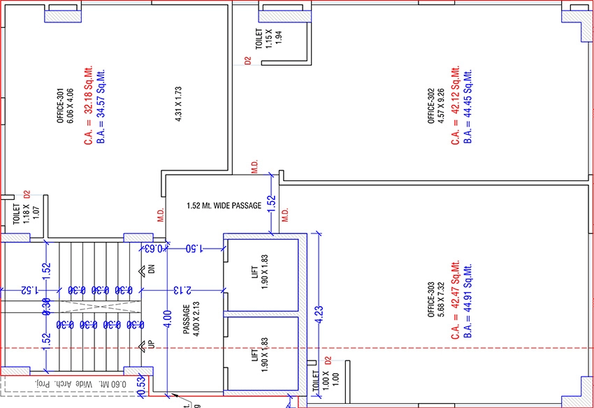 Floor Plan of Rivanta Iconic in Katargam, Surat - Image 374771