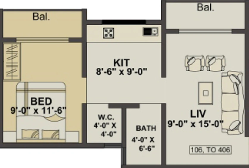 1 BHK Flat in Green City Marigold in Umroli East, Palghar - Image 440977