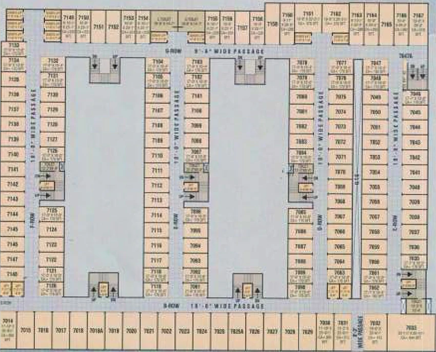 Floor Plan of Saket Textile Market in Parvat Patiya, Surat - Image 374811