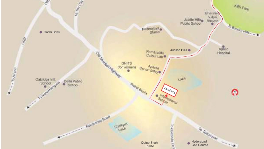 Location of Aarohan Tancica in Jubilee Hills, Hyderabad - Image 374861