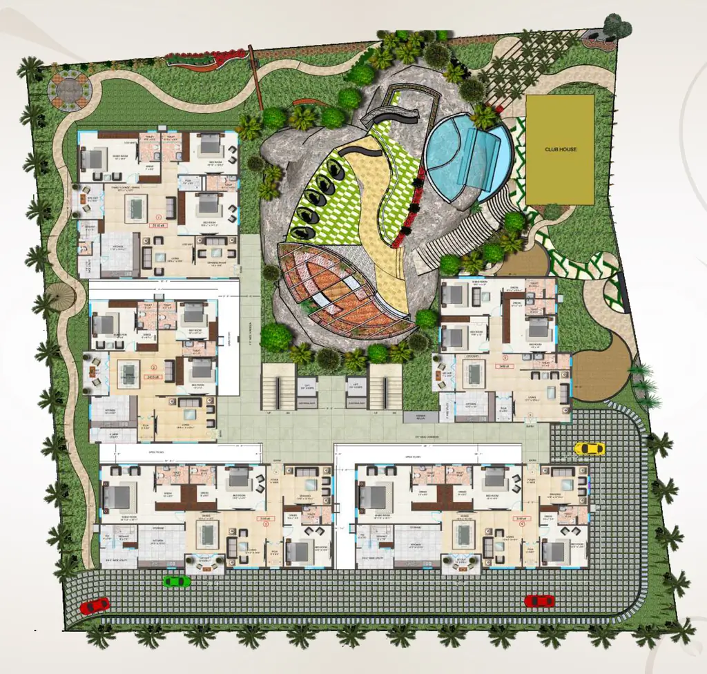 Master Plan of Aarohan Tancica in Jubilee Hills, Hyderabad - Image 374859