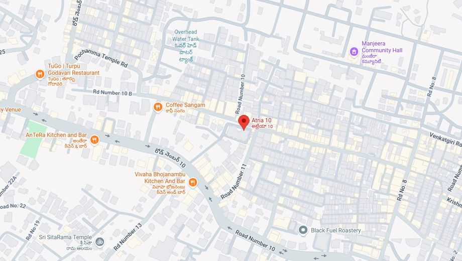 Location of BSR Atria 10 in Jubilee Hills, Hyderabad - Image 374945