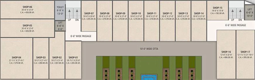 Floor Plan of Shiven Samrat Shiven Arise in Jahangirpura, Surat - Image 374850