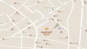 Location of H Square Hayat Park Phase 1 - Image 374860