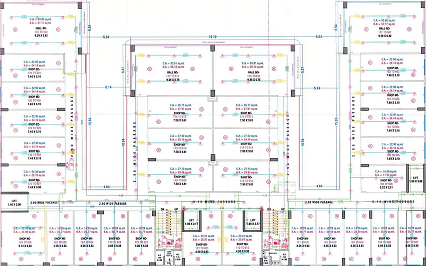 Floor Plan of Sarthi Square in Sarthana Jakat Naka, Surat - Image 374883