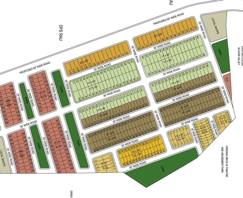 Master Plan of Shubham Valley in Rau, Indore - Image 374891