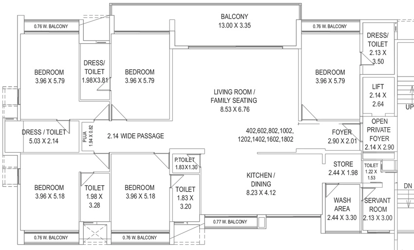 4 BHK Flat in Forever Atmosphere 360 in Bhayli, Vadodara - Image 905774