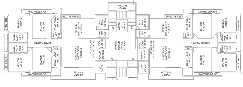 Floor Plan of Forever Atmosphere 360 in Bhayli, Vadodara - Image 374903