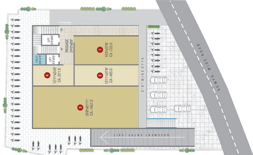 Master Plan of Sattva Pulse House in Lal Darwaja, Surat - Image 374914