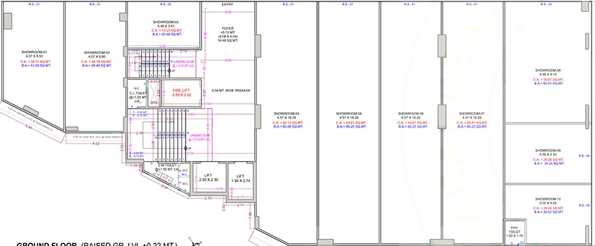 Floor Plan of Satyam Ayodhya Trade Center in Kamrej, Surat - Image 374952