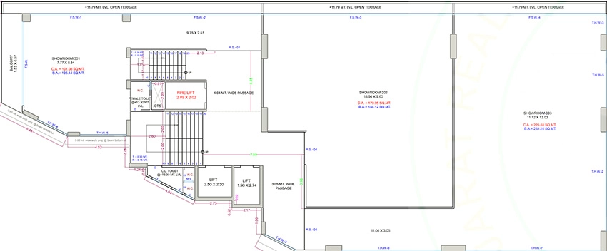 Floor Plan of Satyam Ayodhya Trade Center in Kamrej, Surat - Image 374950