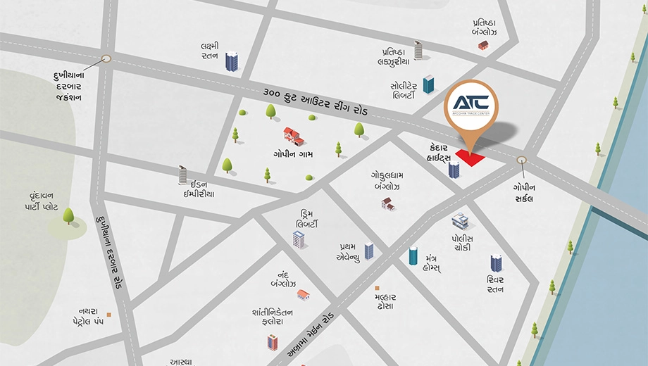 Location of Satyam Ayodhya Trade Center in Kamrej, Surat - Image 374948